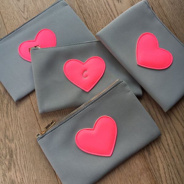 Neoprene tasje met hart
