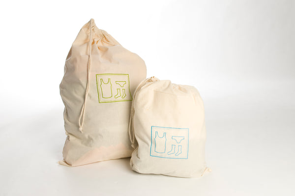 Linnenzak met naam en tekening