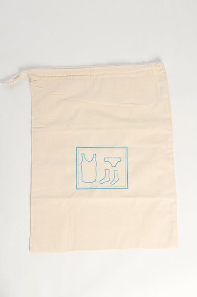 Linnenzak met naam en tekening