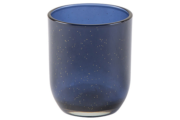 Theelichthouder Sparkle donkerblauw