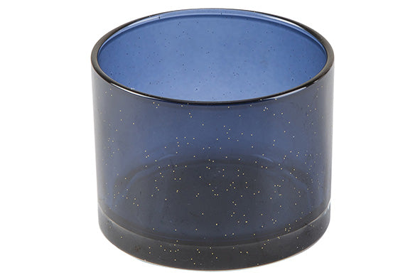 Theelichthouder Sparkle donkerblauw