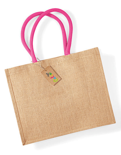 Shopper jute in verschillende kleuren