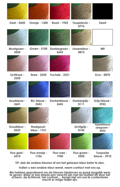 Shopper jute in verschillende kleuren